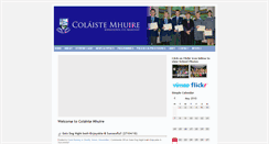 Desktop Screenshot of colaistemhuirekk.ie
